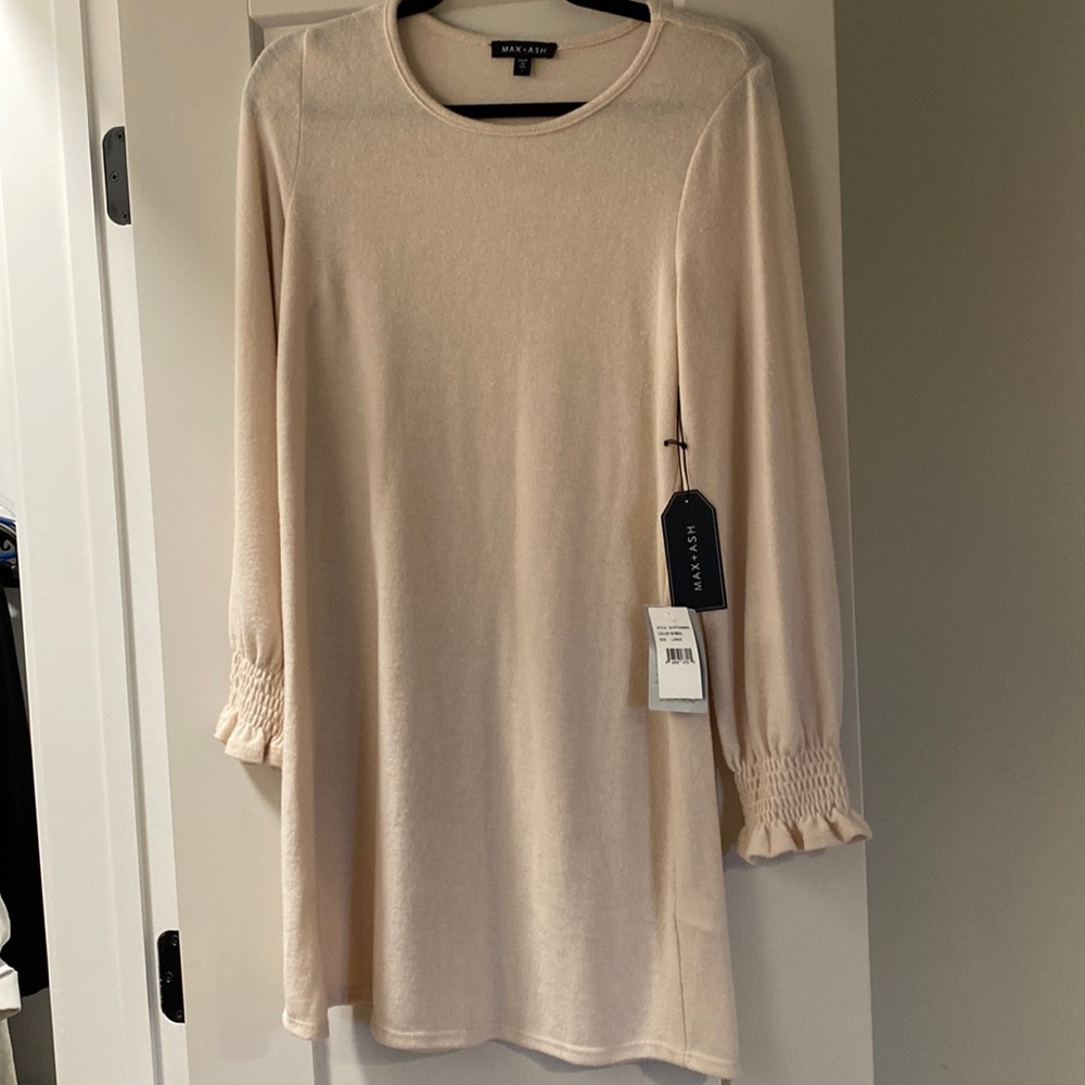 Cream Sweater Dress